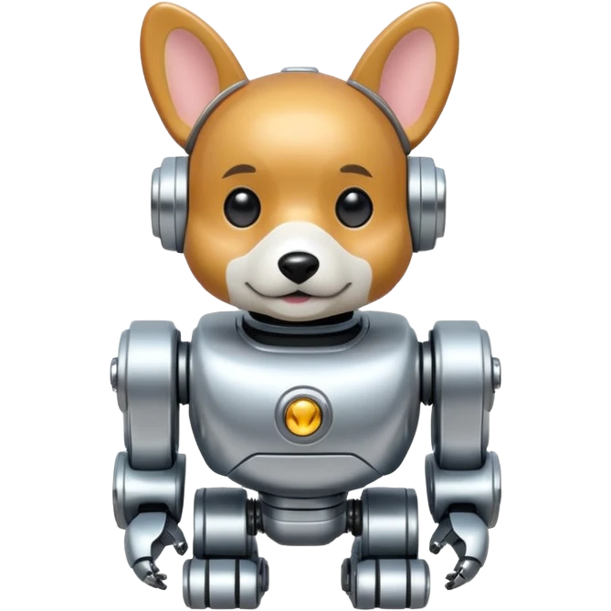 corgi robot emoji