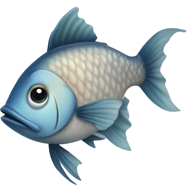Fish with fin emoji