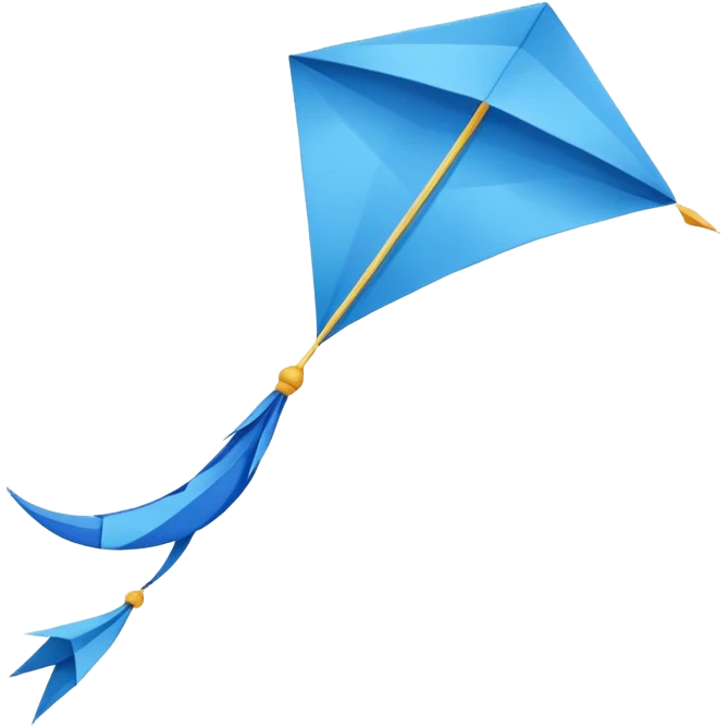 A blue kite with the hex color code c8e1fc emoji