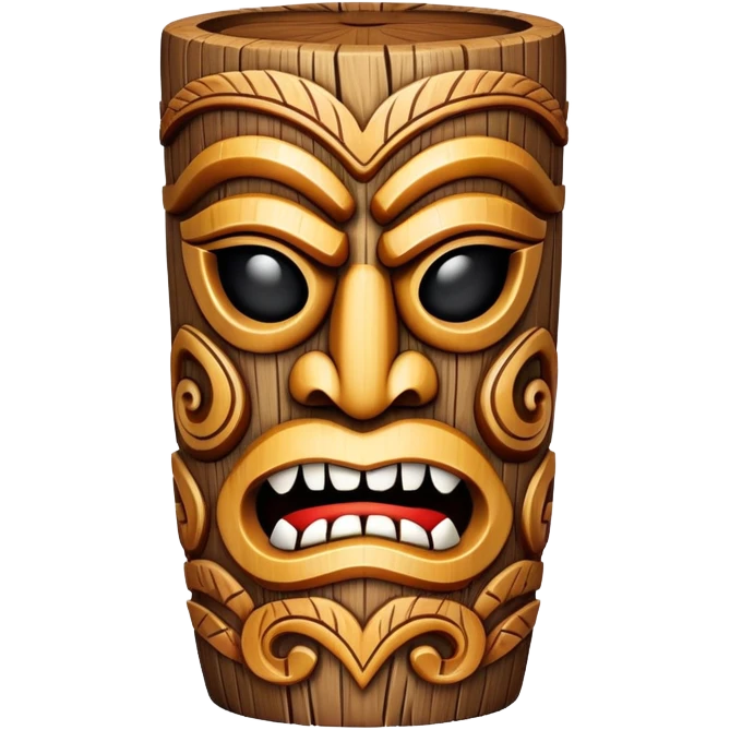 Hawaiian tiki emoji