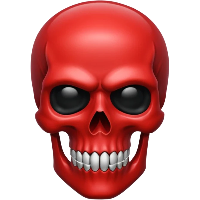 red skull ios emoji