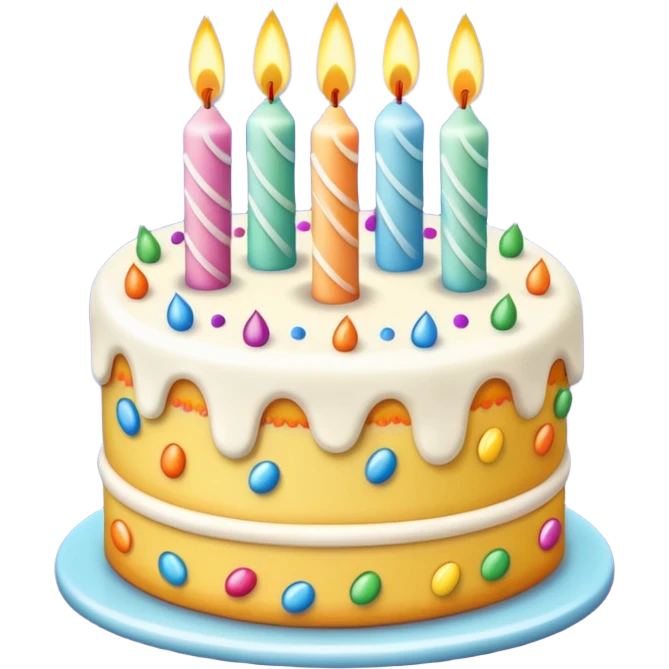 Gâteau d'anniversaire emoji