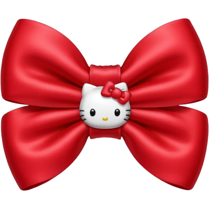 hello kitty bow emoji