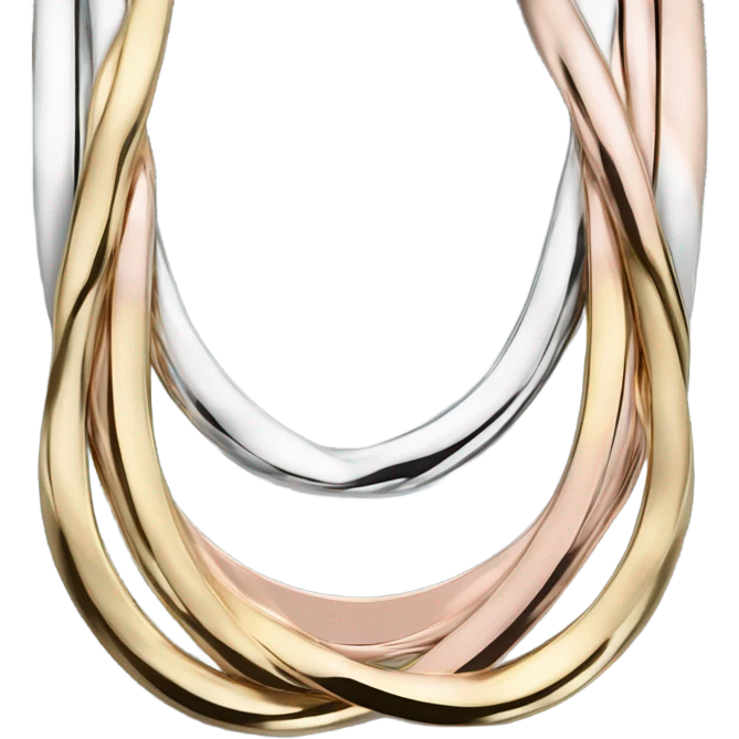 cartier trinity collar  emoji