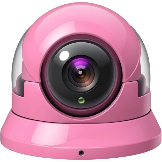 Security Camera pink  emoji