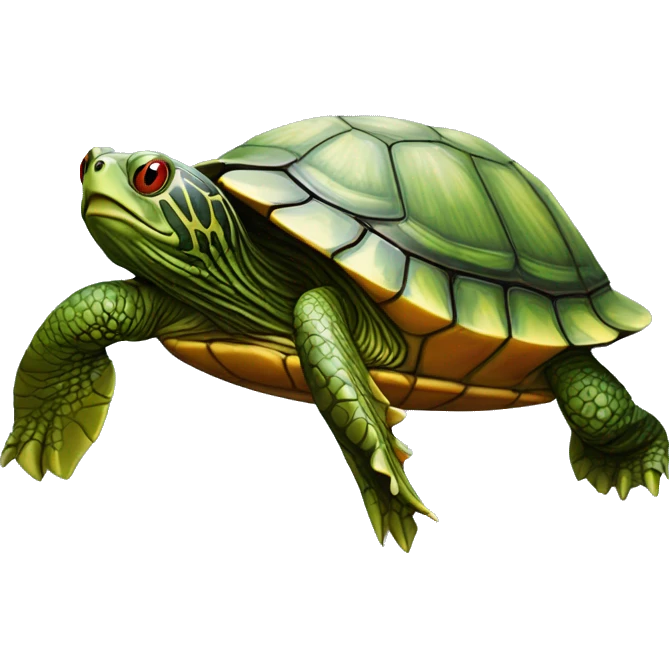 Red-Eared Slider turtle terrapin emoji