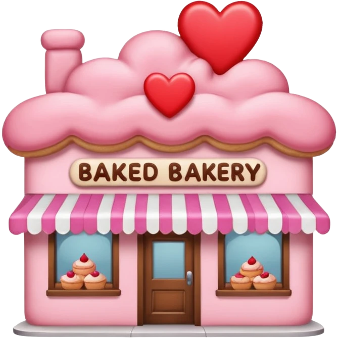 Cute pink Bakery emoji