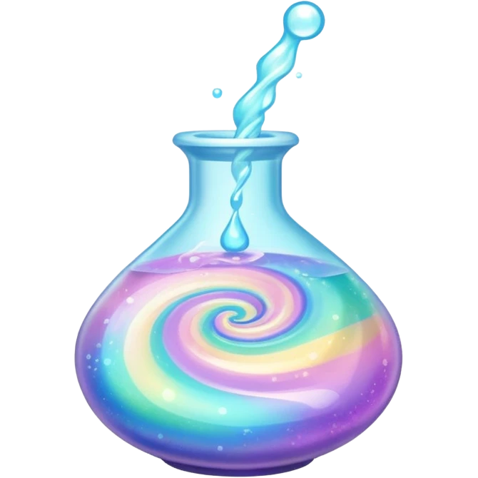 Sparkling pastel potion emoji