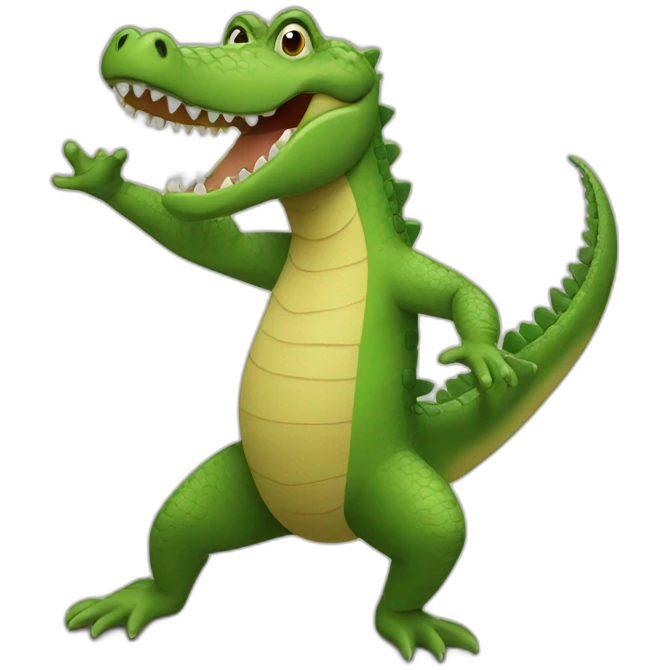 crocodile dancing emoji
