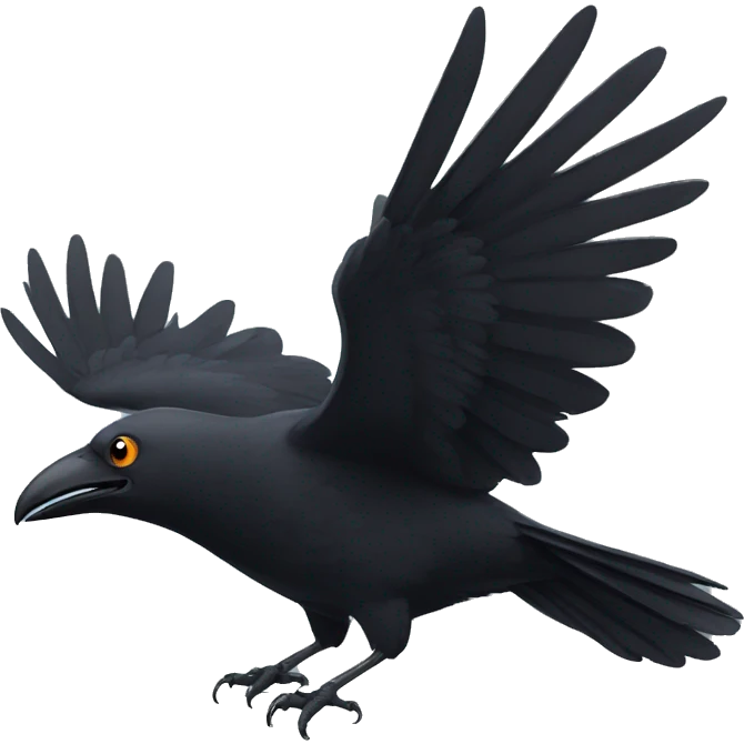 Flying Crow android emoji