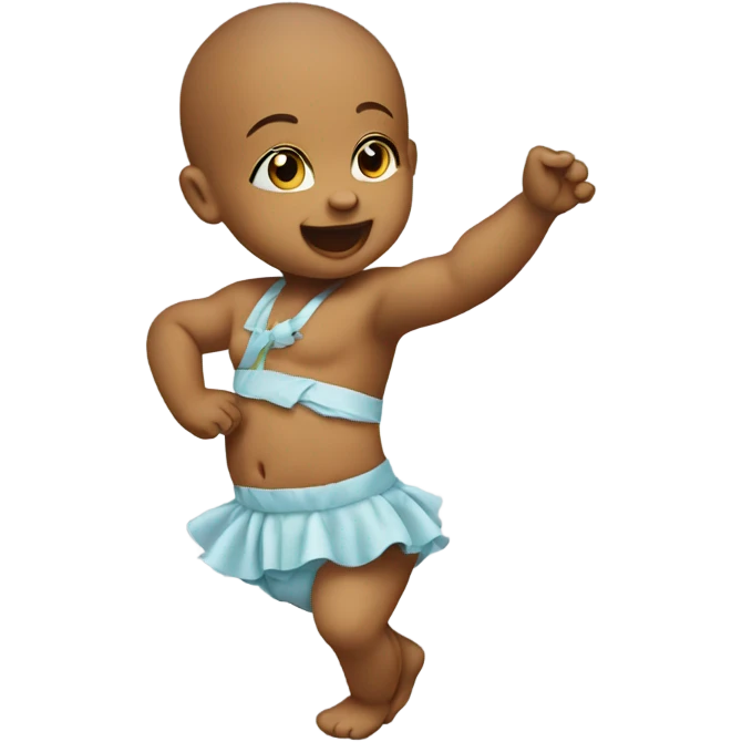 Baby dancing emoji