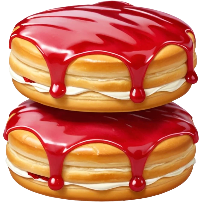 Strawberry Glaze Pastries
 emoji