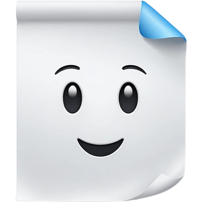 Paper emoji