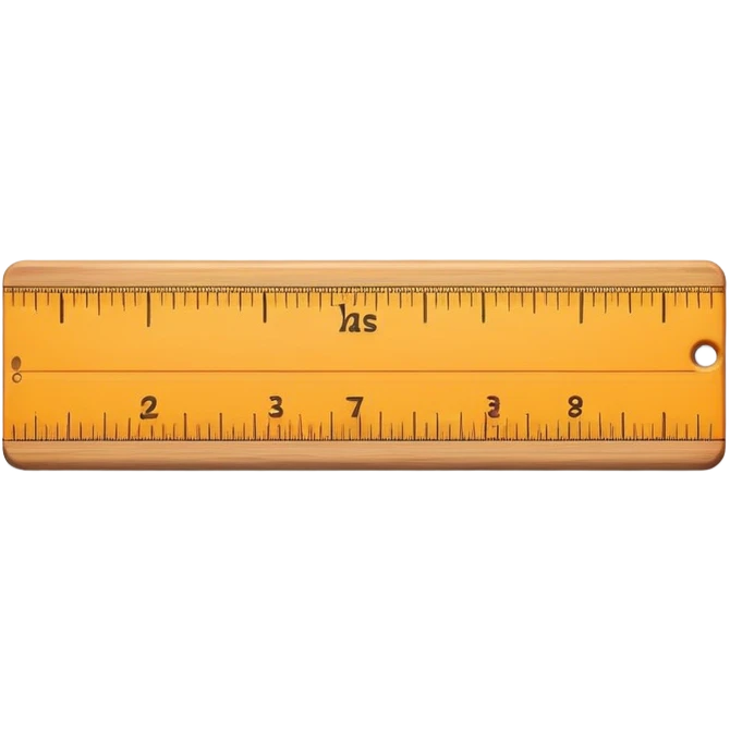ruler with measurement markings emoji