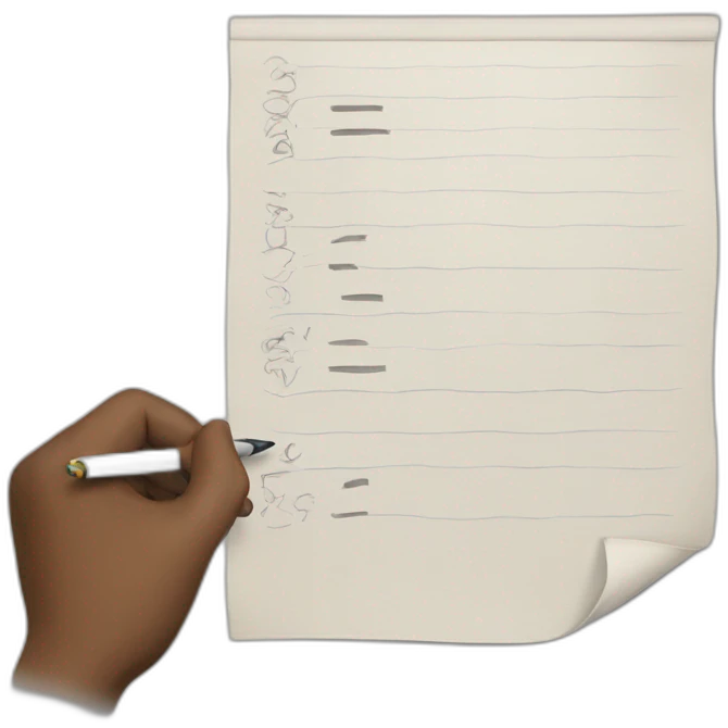writing plans emoji