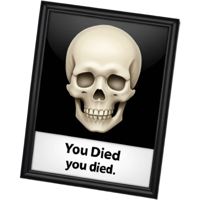 You Died Screen from Elden ring emoji