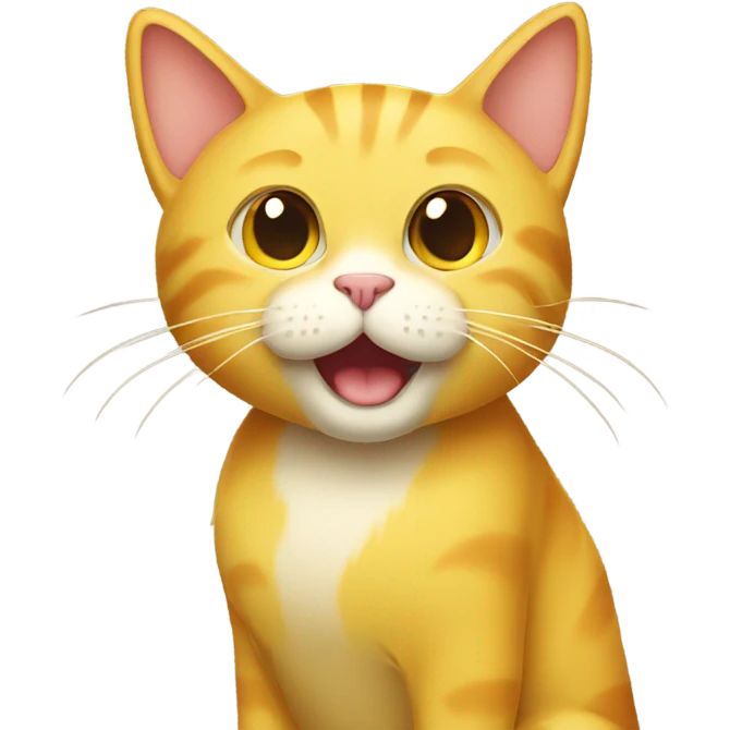 yellow cat emoji