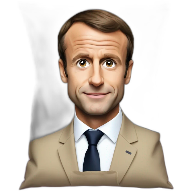 emmanuel macron dans une bagnole emoji