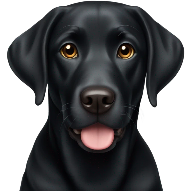 Black Labrador retriever emoji