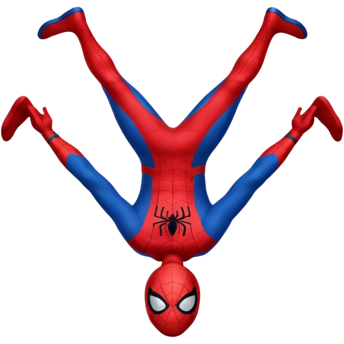 Spider man upside down emoji