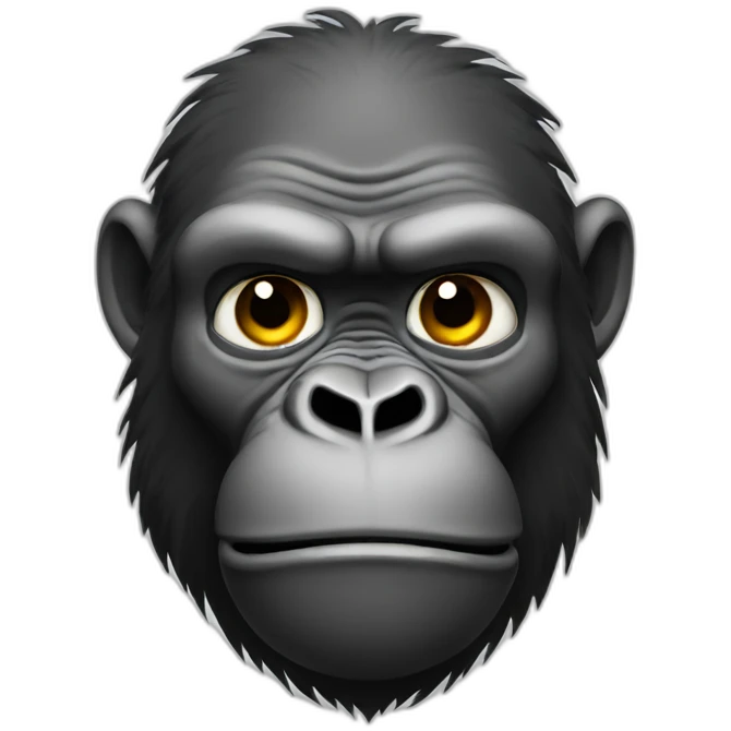 a sweating gorilla emoji