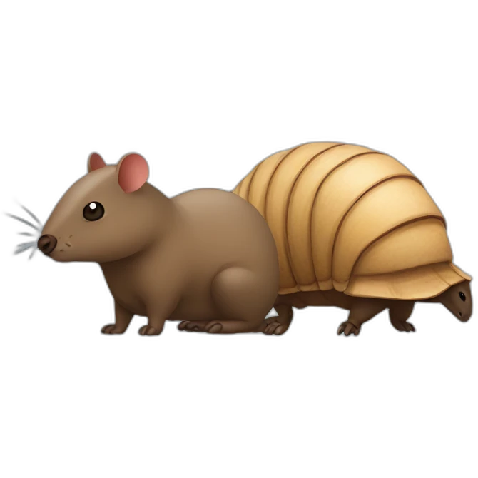 Armadillo vs capybara emoji