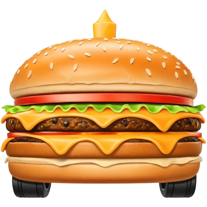 Voiture burger emoji