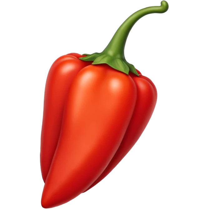 pointy red pepper emoji