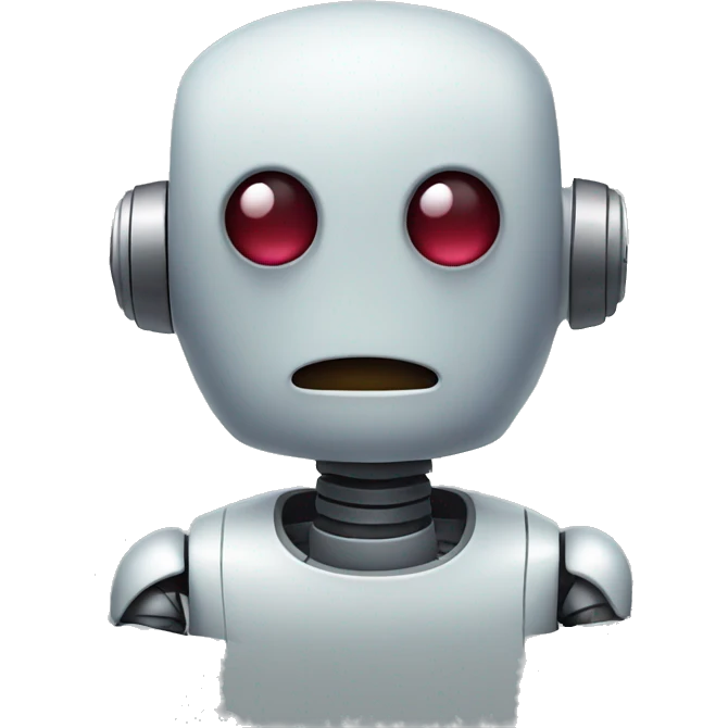 sad robot programming emoji