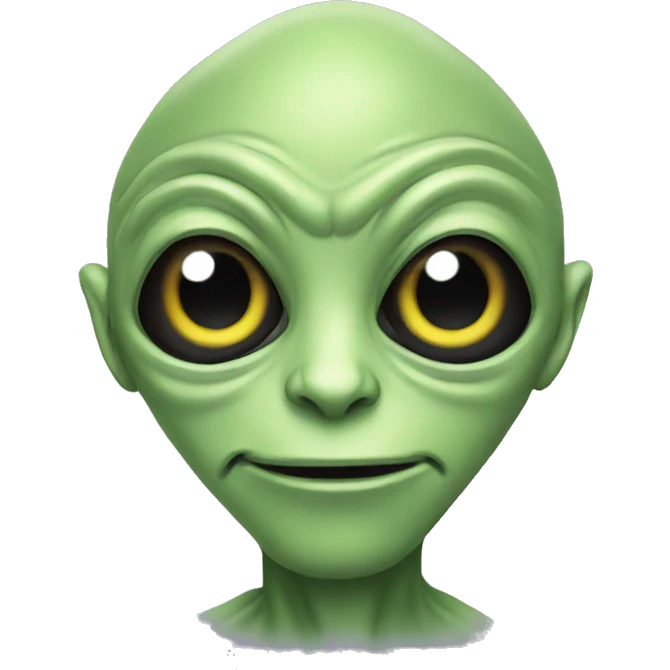 Fancy alien emoji