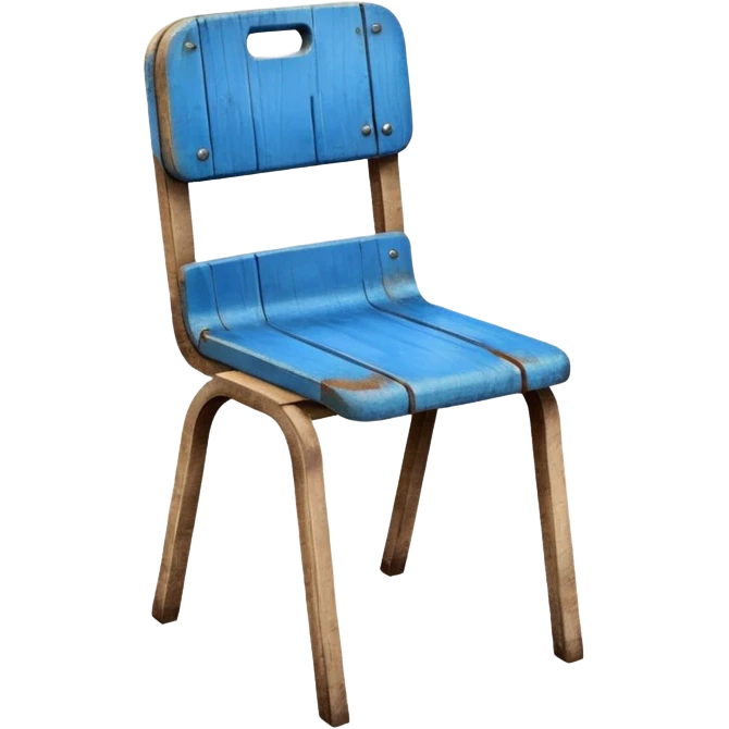 blue school chair emoji