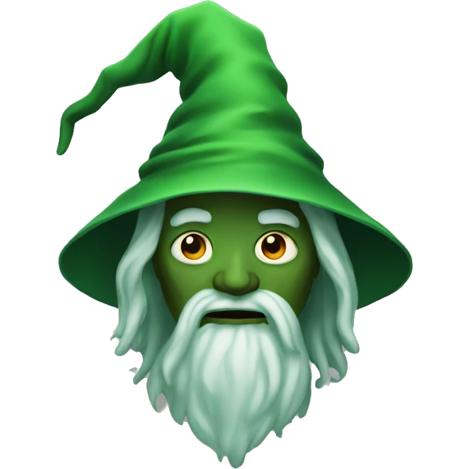 Green wizard meme emoji