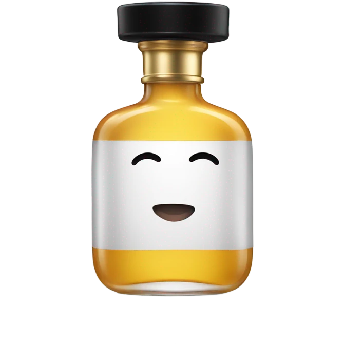 smiling perfume face with black cap emoji