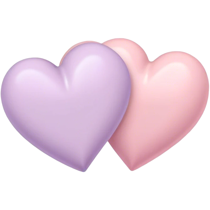 Two-hearts-coloured-light-pastel-shade emoji