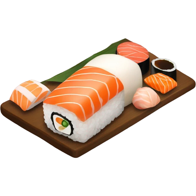 Man under sushi emoji