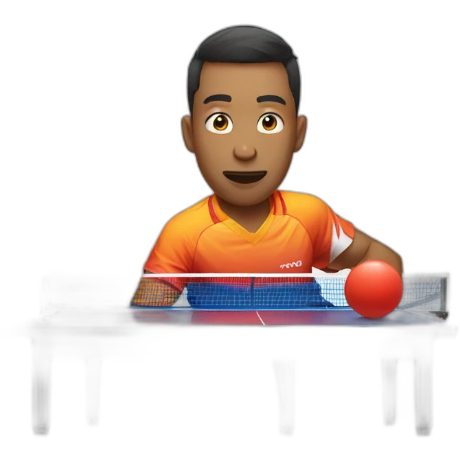 losing at table tennis emoji