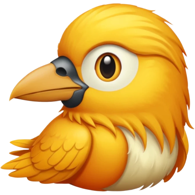  long haired bird emoji