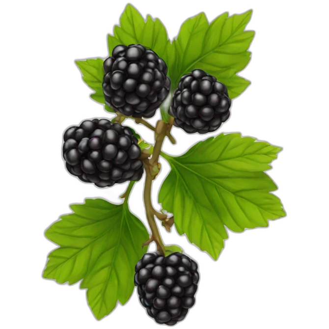 blackberry branch emoji