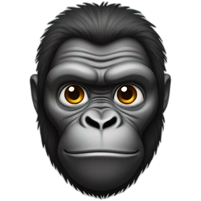 Gorilla using an android emoji