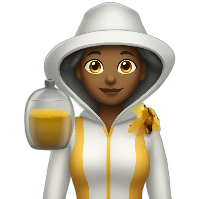 beekeeper black lady emoji