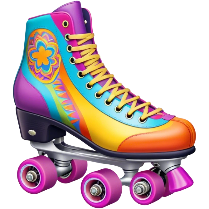 Impala rollerskate with hippie design emoji
