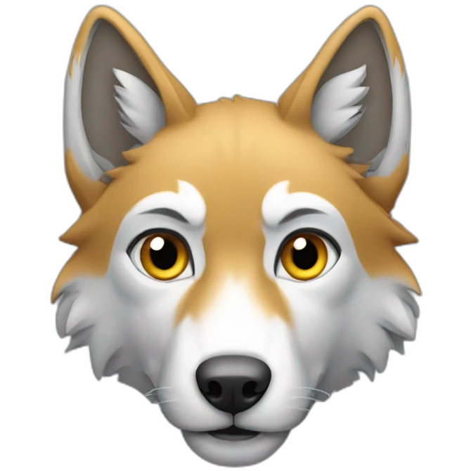 loup sur un chat emoji