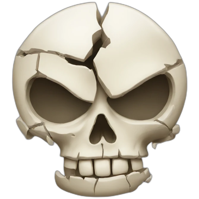 broken skull emoji