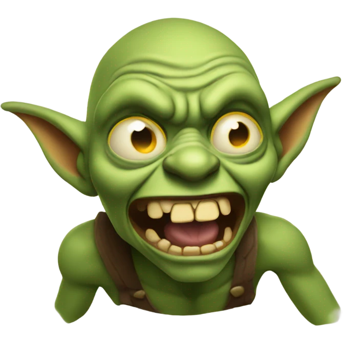 Goblin going crazy mode emoji