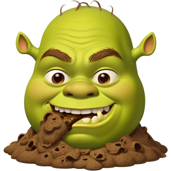 Шрек ест говно emoji