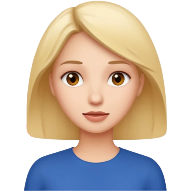 a woman talking and English letters around her emoji