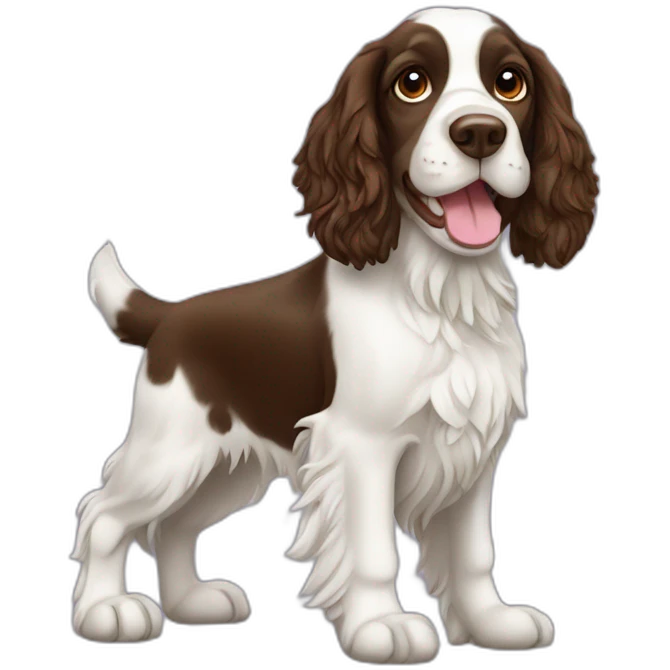Springer spaniel nerd emoji