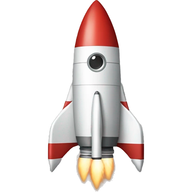 a rocket emoji