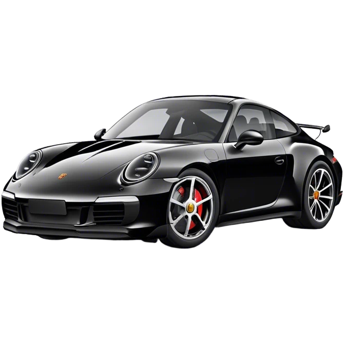 Porsche 911 - Porsche (Model Year: 2021) (Iconic colour: Black) emoji