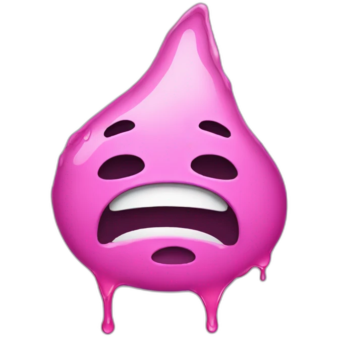 melting face crying emoji